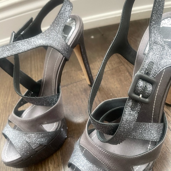 Silver Dior Platform Sandals - Picture 4 of 4